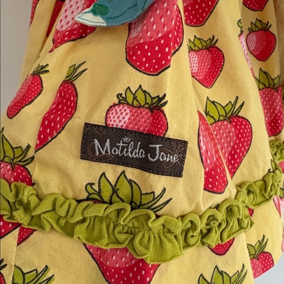 Matilda Jane Faircloth Hill Peasant Top Strawberry Girls Size 2 - Picture 5 of 5